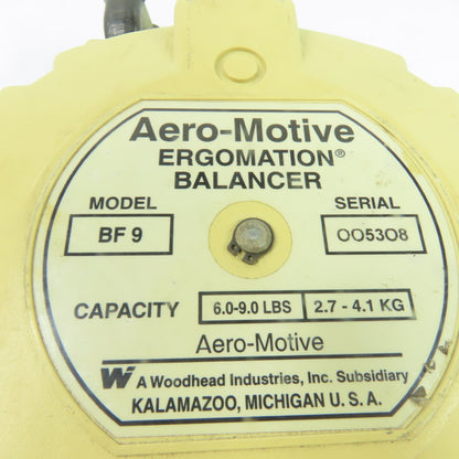 Aero-Motive BF9 6-9Lb Capacity Spring Retractable Tool Balancer