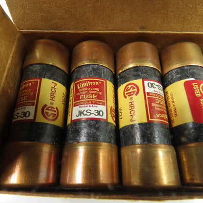 Bussmann JKS-30 30A Class J Limitron Fast-Acting Fuse 600VAC NEW Lot Of 10