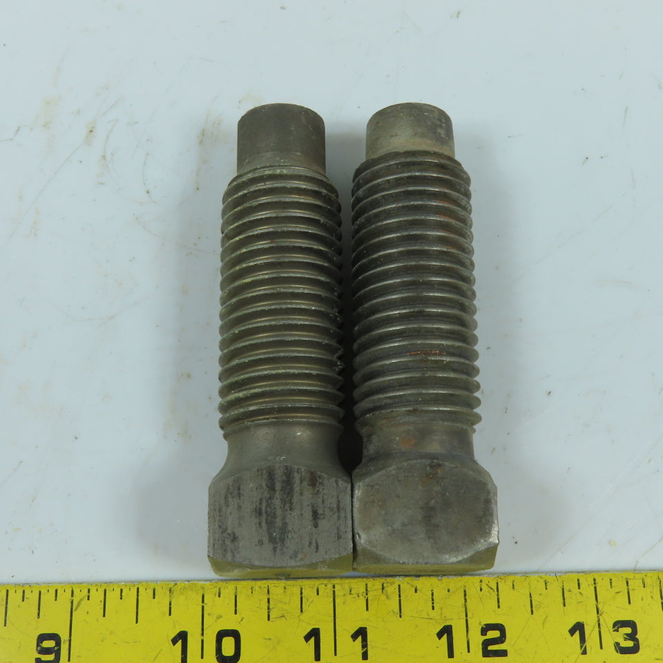 1"-8 Full Dog Point Square Drive Bolt 3-3/4" OAL Lot Of 2