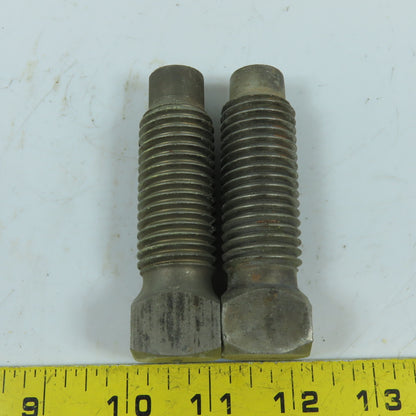 1"-8 Full Dog Point Square Drive Bolt 3-3/4" OAL Lot Of 2