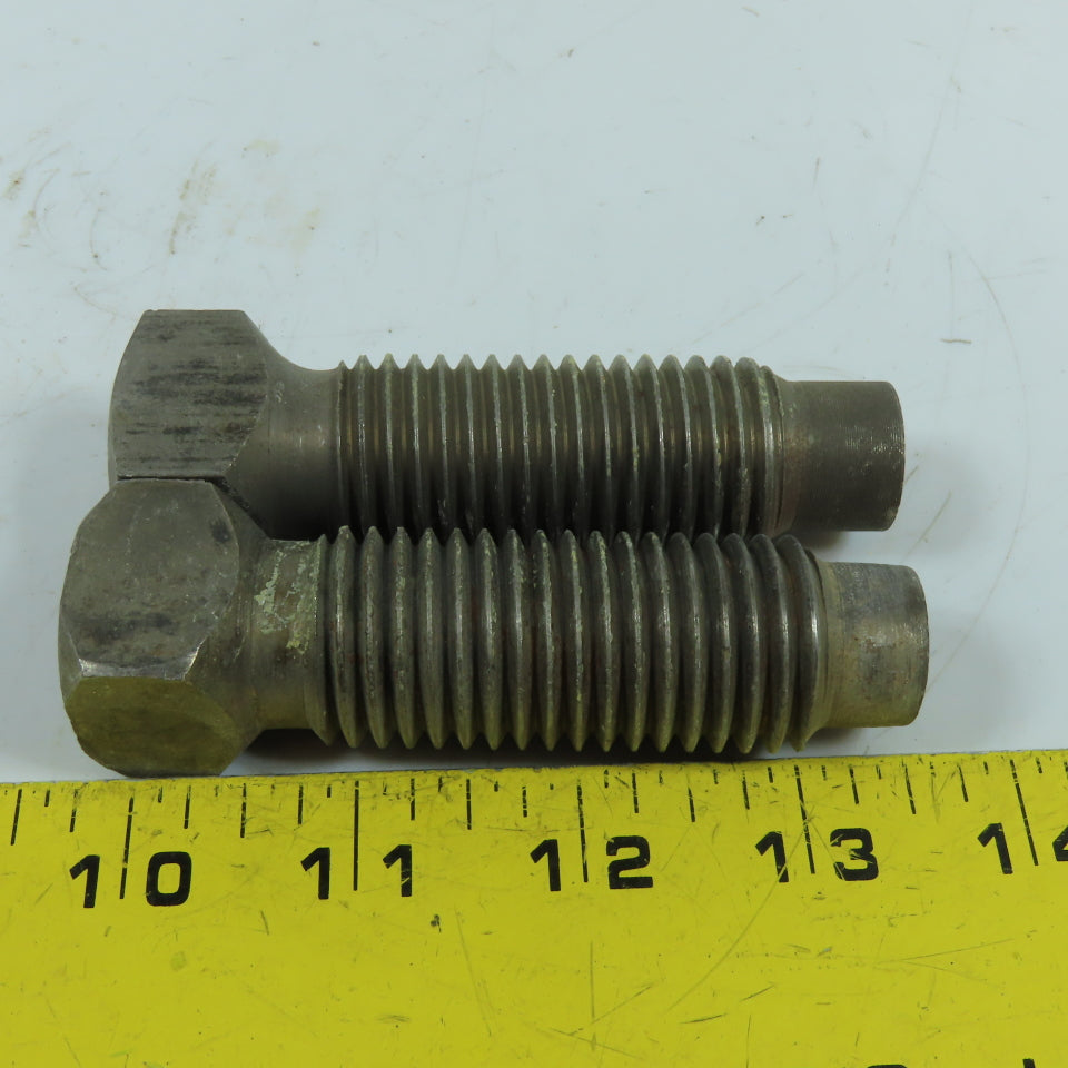 1"-8 Full Dog Point Square Drive Bolt 3-3/4" OAL Lot Of 2