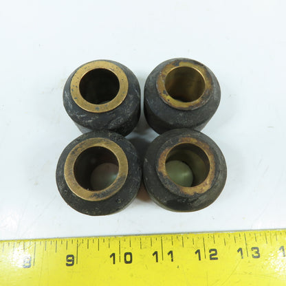 Rubber Bonded Bronze Equalizer Bushing 7/8" ID x 1-3/4" OD x 1-5/8"L Lot Of 4