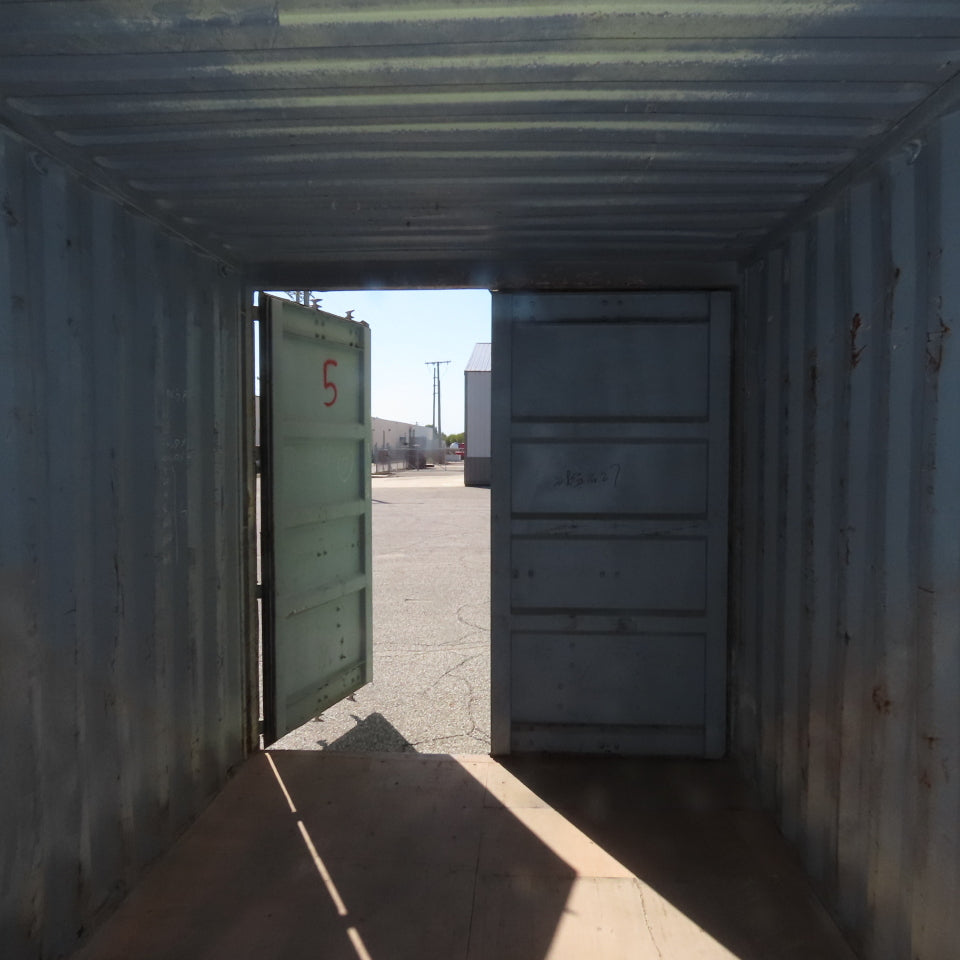 20' Standard Height End Door Shipping Container 90" H x 92" W Opening
