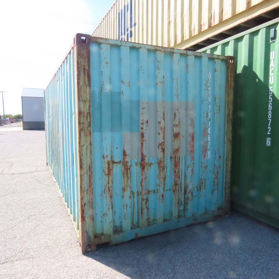 20' Standard Height End Door Shipping Container 90" H x 92" W Opening