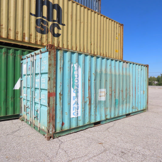 20' Standard Height End Door Shipping Container 90" H x 92" W Opening