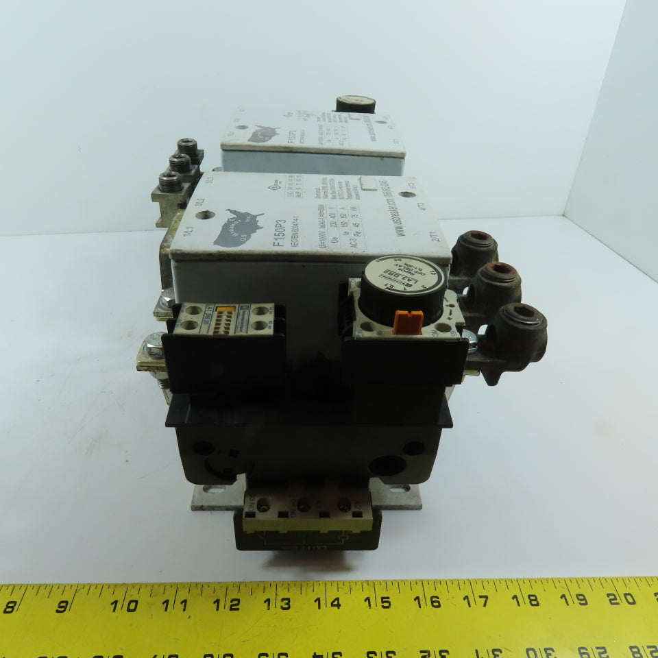 US Breaker Inc. F150P3 150A 3-Pole Reversing Contactor Assembly 600VAC