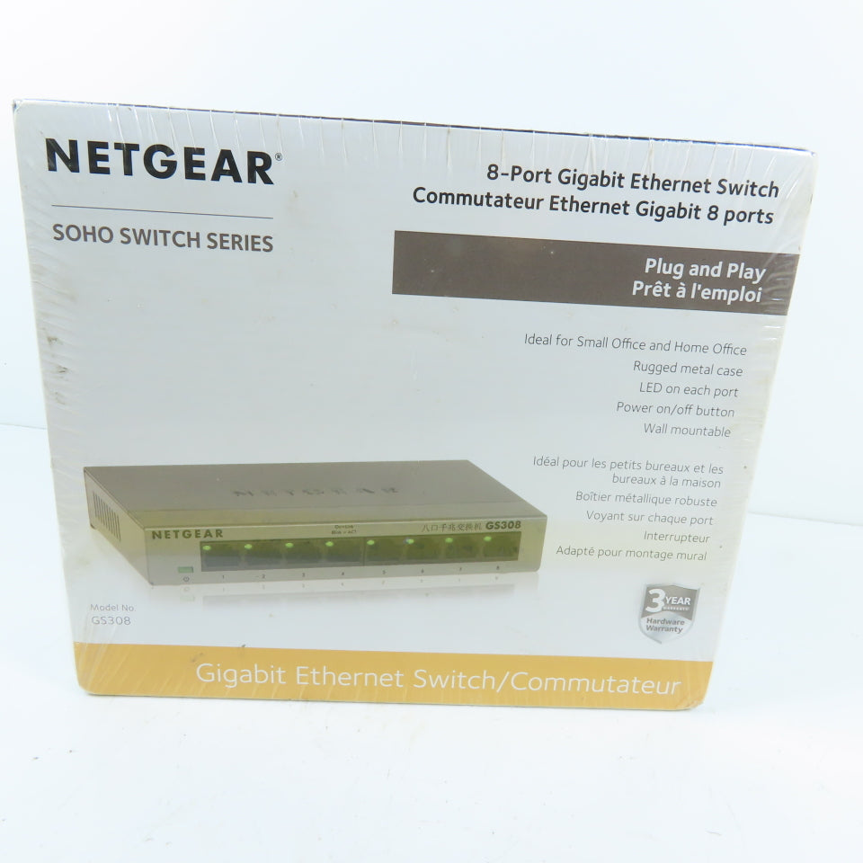 NETGEAR GS308-100PAS GS308 8-Port Gigabit Ethernet Switch