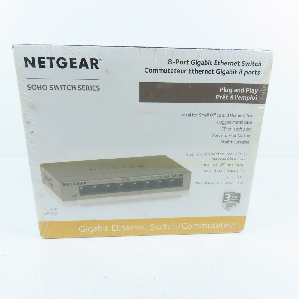 NETGEAR GS308-100PAS GS308 8-Port Gigabit Ethernet Switch