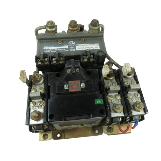 Allen-Bradley 709-EOD103 NEMA Size 4 3-Pole Magnetic Motor Starter 120V Coil