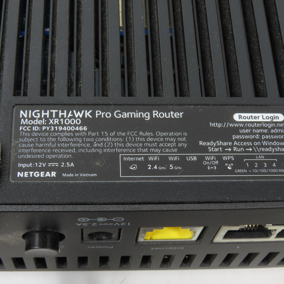 NETGEAR XR1000 Nighthawk WiFi 6 Dual-Band Pro Gaming Router AX5400