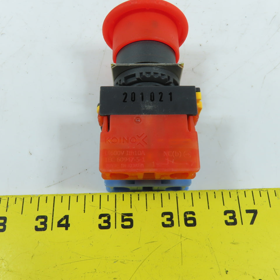 Koino NS22-PER 22mm Twist-Release E-Stop Pushbutton Switch 250VAC
