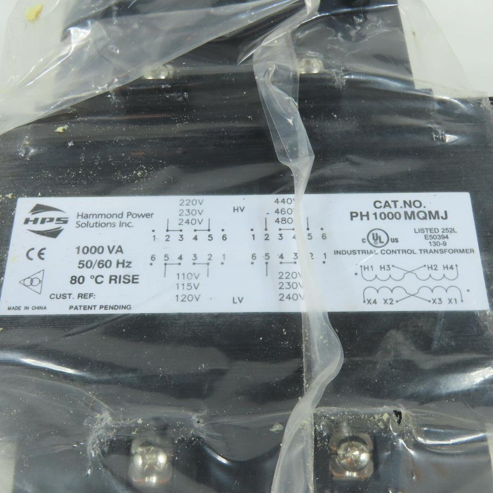 Hammond PH1000MQMJ 1000VA Single Phase Industrial Control Transformer