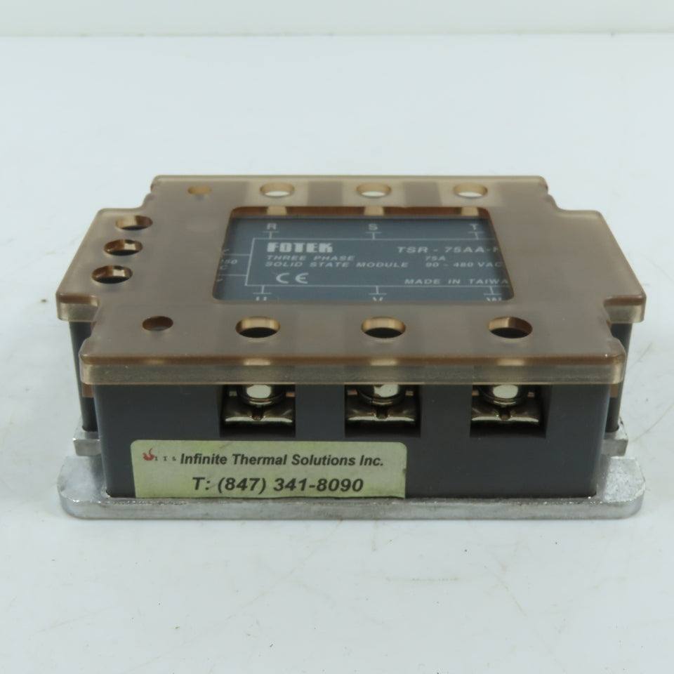FOTEK TSR-75AA-H 75A 3-Phase Solid State Relay Module 90-480VAC