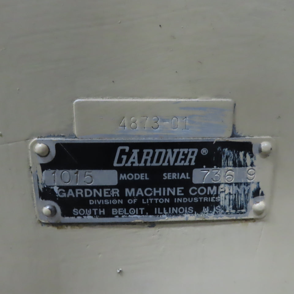 Gardner 1015 14" x 6" Manual Feed Surface Grinder 230/460V 3Ph
