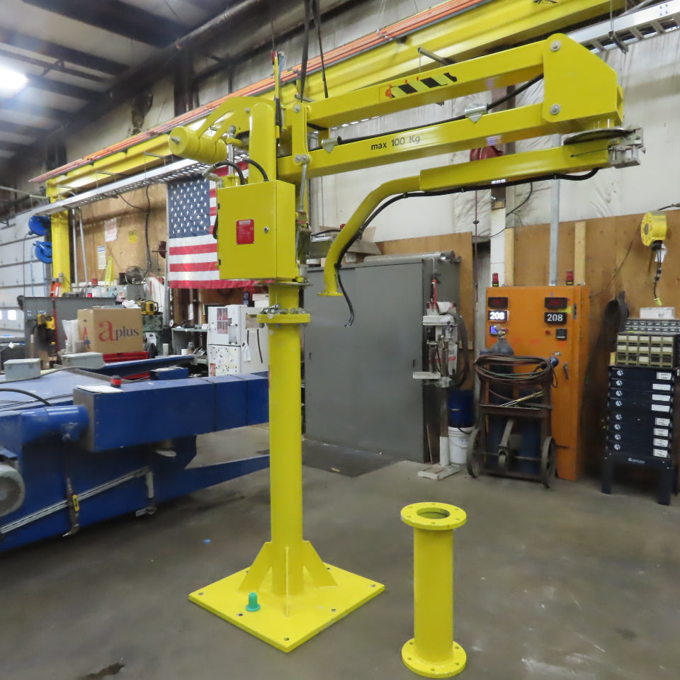 Dalmec PEC 220LB Cap. Pneumatic Articulating Arm Manipulator 0.5MPa 135"Swing