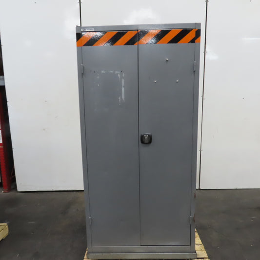 SSI Schaefer 37-1/4" x 20" x 79" H Steel Storage Parts Cabinet 7 Shelves