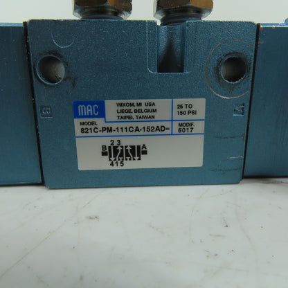 MAC PME-111CAAD 821C-PM-111CA-152AD Double Solenoid Pneumatic Valve 120V