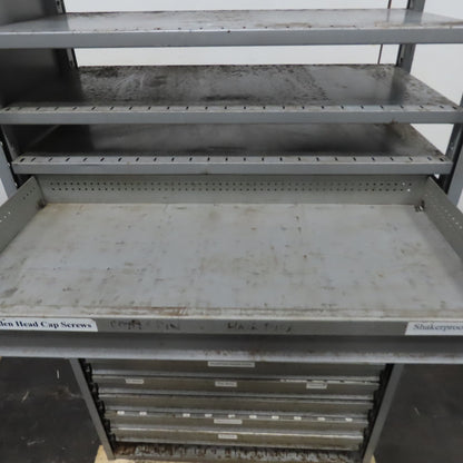 11-Drawer 2-Shelf Small Parts Tools Storage Cabinet 42" x 20" x 86"