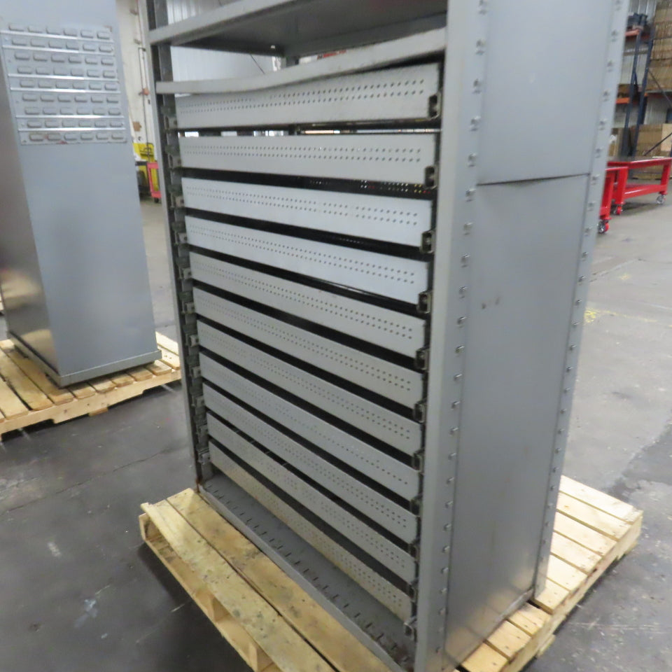 11-Drawer 2-Shelf Small Parts Tools Storage Cabinet 42" x 20" x 86"