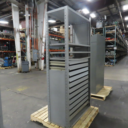 11-Drawer 2-Shelf Small Parts Tools Storage Cabinet 42" x 20" x 86"