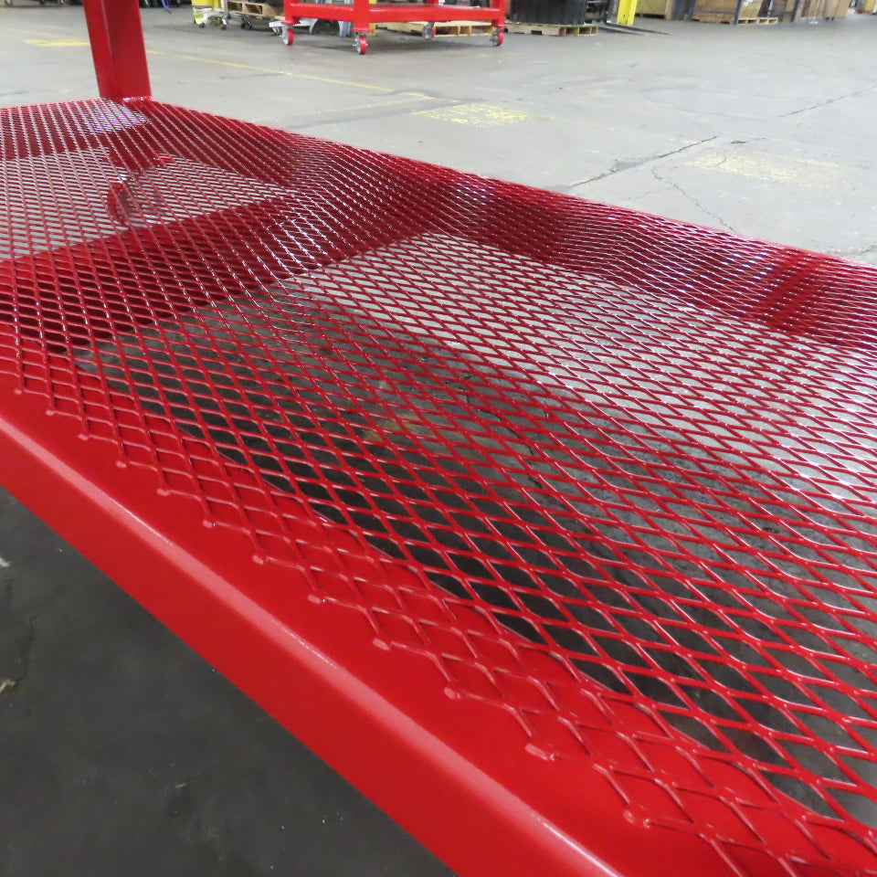 96" x 48" New Rolling Welding Table Work Bench 1" Steel Top W/ Shelf 34" Tall
