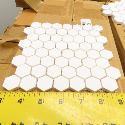 C.L Smith 74272 Hextile 6" x 6" x 1/4" Hex Mat Ceramic Wear Liner Tile 30 Cases