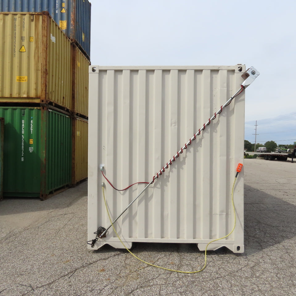 40' Open Side Shipping Storage Container W/ 12V Roll Up Curtain Door 38' Opening