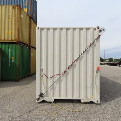 40' Open Side Shipping Storage Container W/ 12V Roll Up Curtain Door 38' Opening