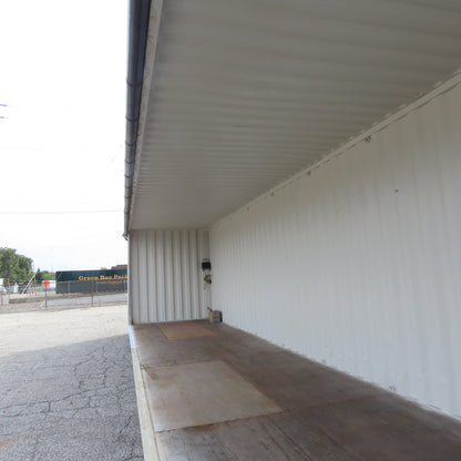40' Open Side Shipping Storage Container W/ 12V Roll Up Curtain Door 38' Opening