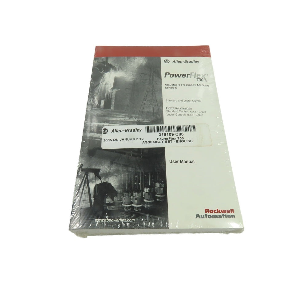 Allen-Bradley PowerFlex 700 AC Drive User Manual & Quick Start Guide Set