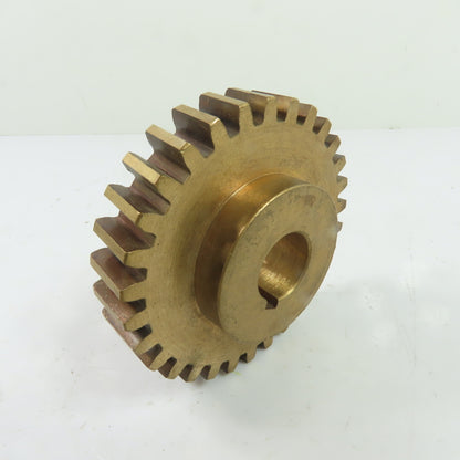 CVI-4676 30-Tooth Bronze Sprocket Gear 3/4" Bore 3-3/16" OD 5/8" Wide 3/16" Key