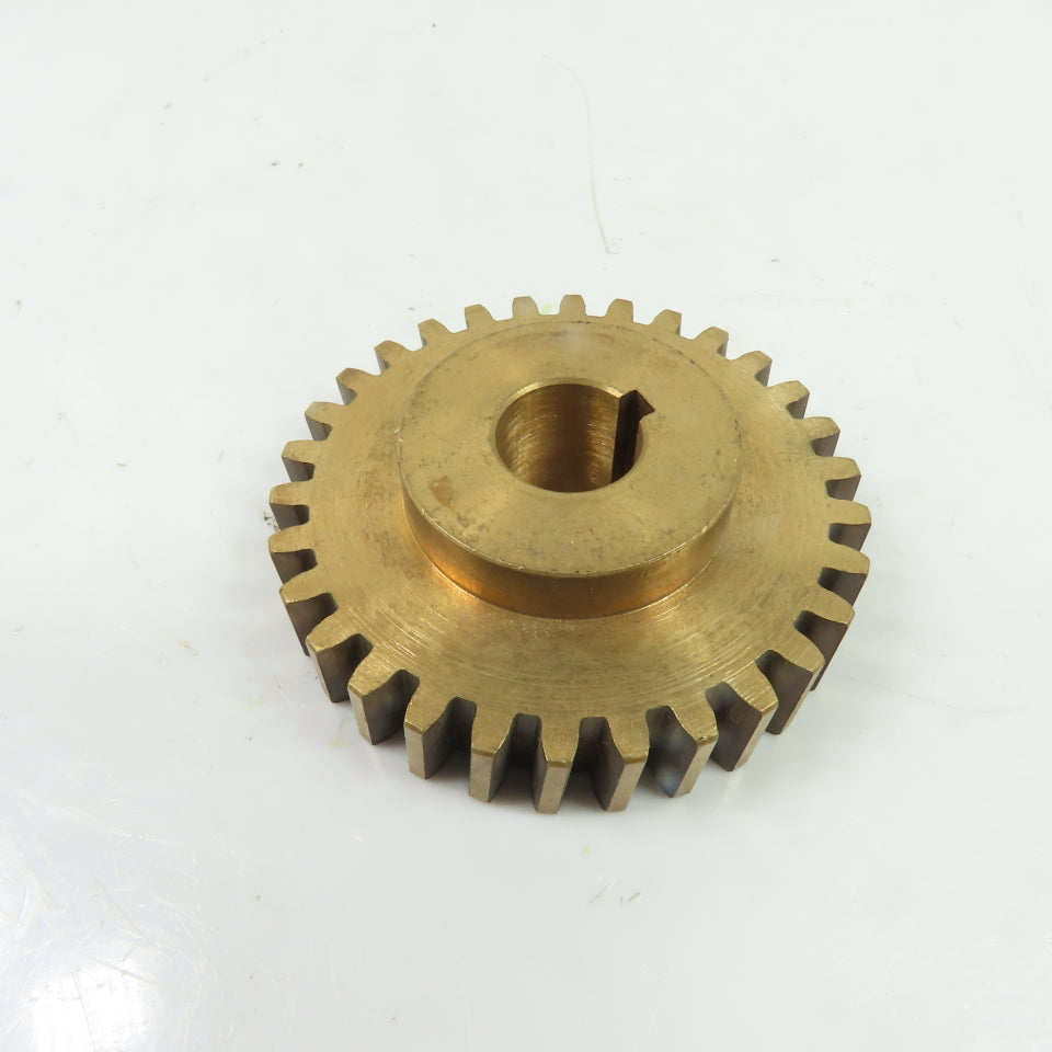 CVI-4676 30-Tooth Bronze Sprocket Gear 3/4" Bore 3-3/16" OD 5/8" Wide 3/16" Key