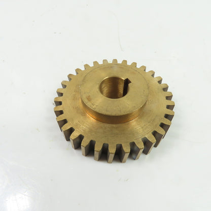 CVI-4676 30-Tooth Bronze Sprocket Gear 3/4" Bore 3-3/16" OD 5/8" Wide 3/16" Key