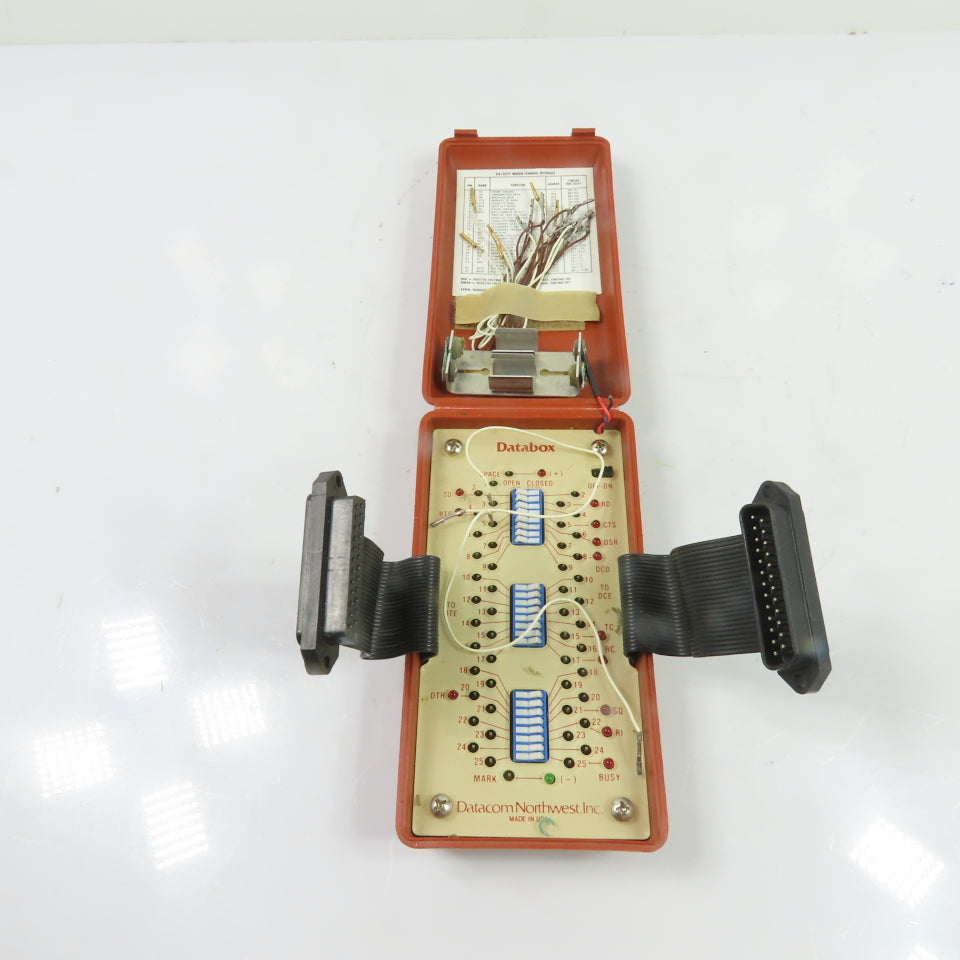 Datacom Northwest, Inc. Databox RS-232 EIA/CCITT Breakout Box Interface Tester