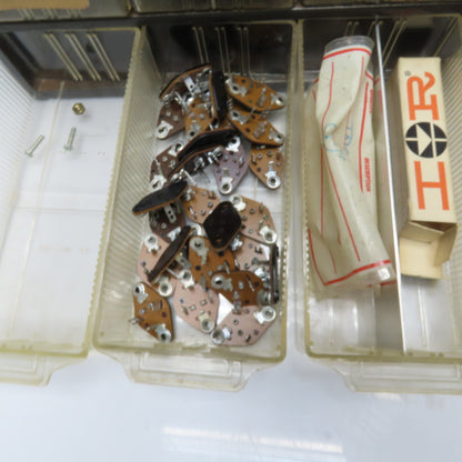 Parts Cabinet w/ Assorted Transistors TIP31 TIP32 2N3904 TO-3 TO-220