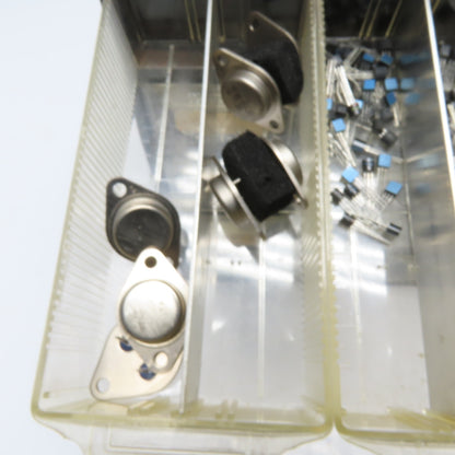 Parts Cabinet w/ Assorted Transistors TIP31 TIP32 2N3904 TO-3 TO-220