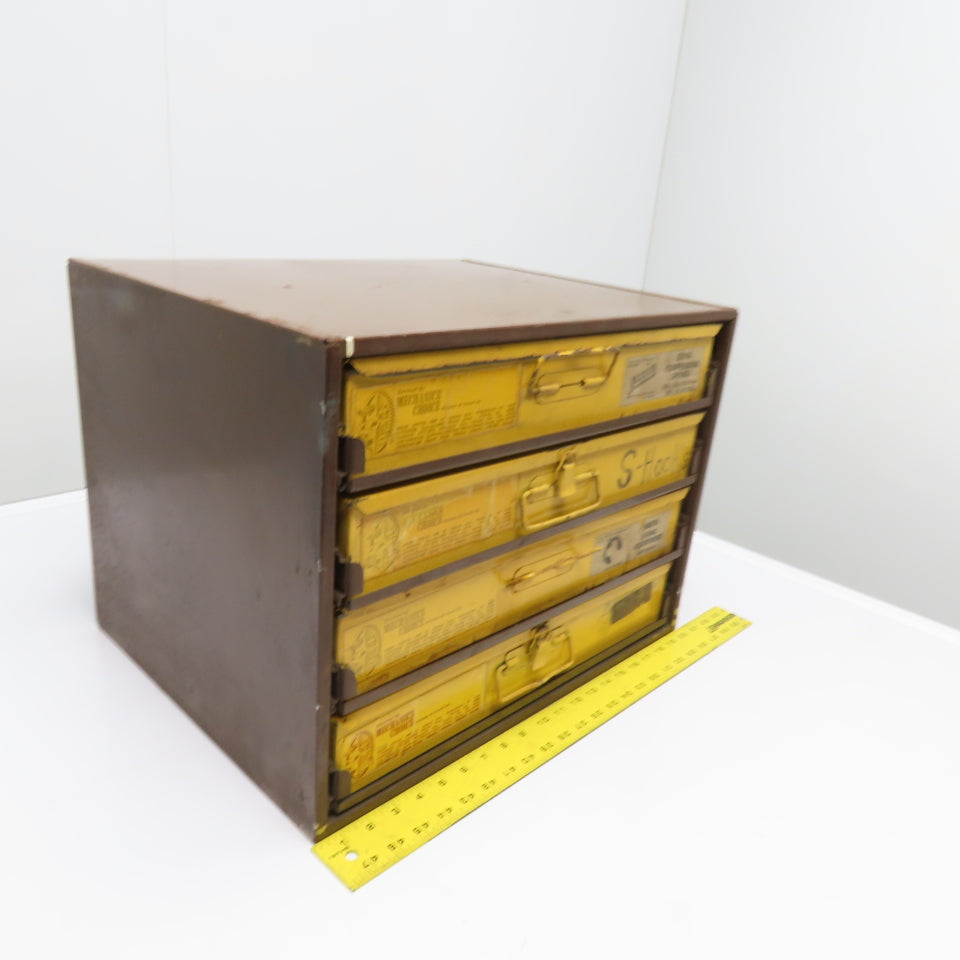 4 Slide Drawer Metal Cabinet Trays & Hardware Misc. Stock Included