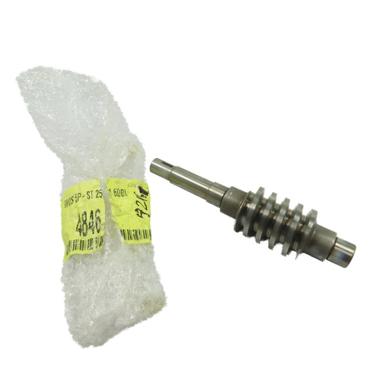 25:1 Ratio Worm Gear Single Start Shaft 10-1/2" OAL