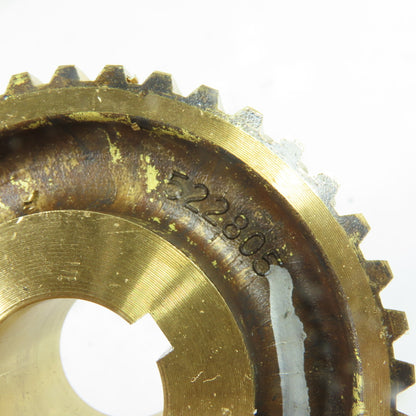 522805 811504 40 Tooth 14P Double Helical Brass Gear 20:1 Ratio