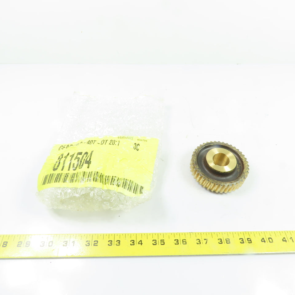 522805 811504 40 Tooth 14P Double Helical Brass Gear 20:1 Ratio