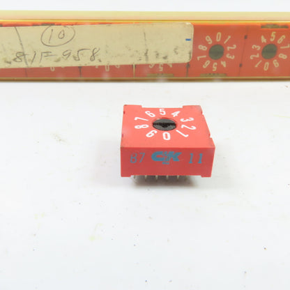 C&K B7 10-Position BCD Rotary Switch Lot Of 17