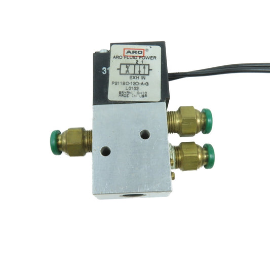 ARO P211SC-120-A-G 4-Way 2-Position Solenoid Pneumatic Control Valve 120VAC