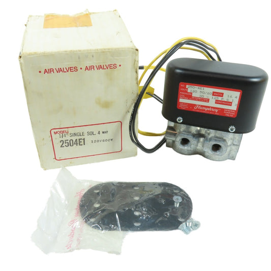 Humphrey 250-4E1 1/4" Single Solenoid 4-Way Air Valve 120V