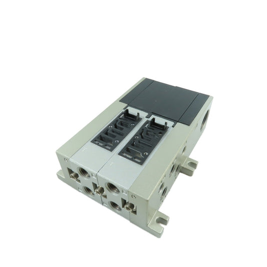 SMC 2-Station Pneumatic Solenoid Valve Manifold For VFS Series Valves