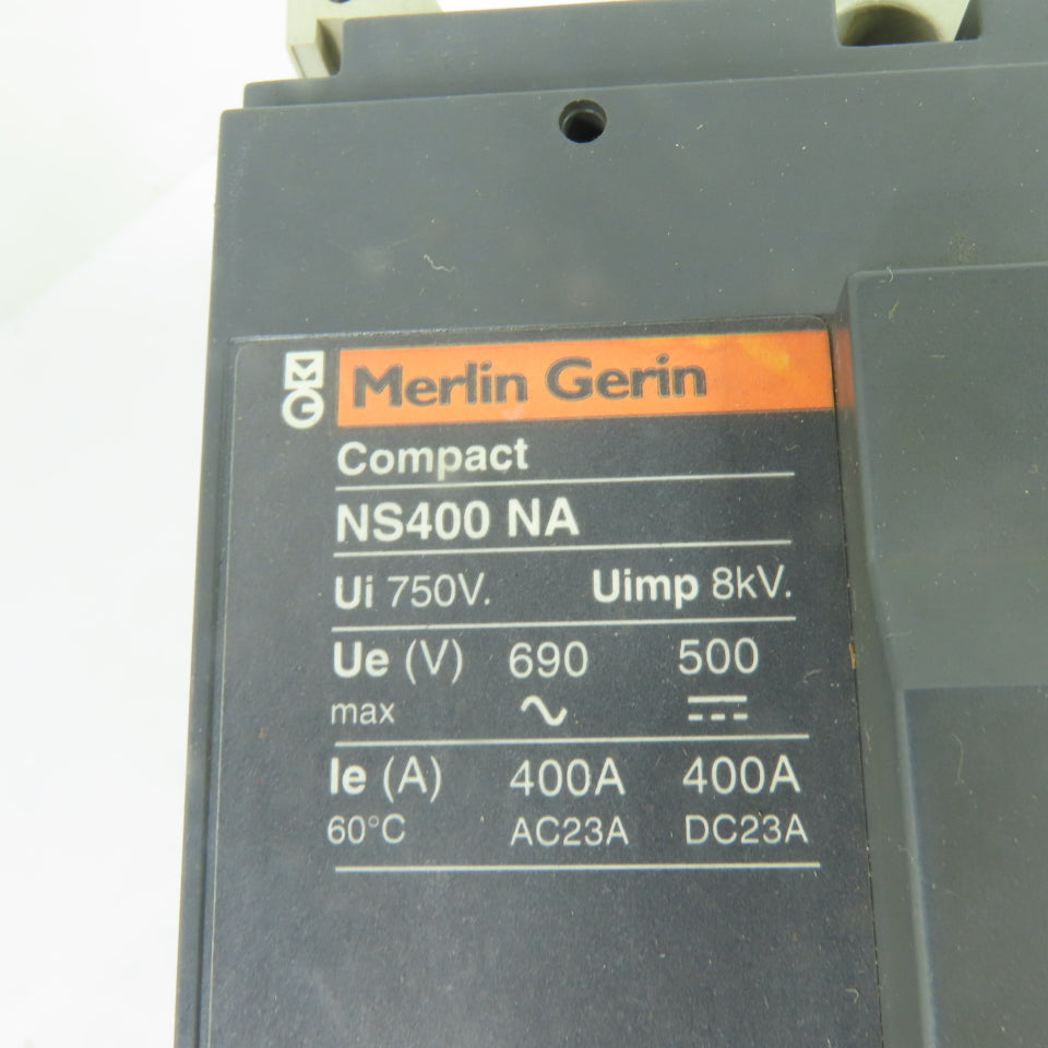 Merlin Gerin NS400 NA 400A 3-Pole Circuit Breaker 690V