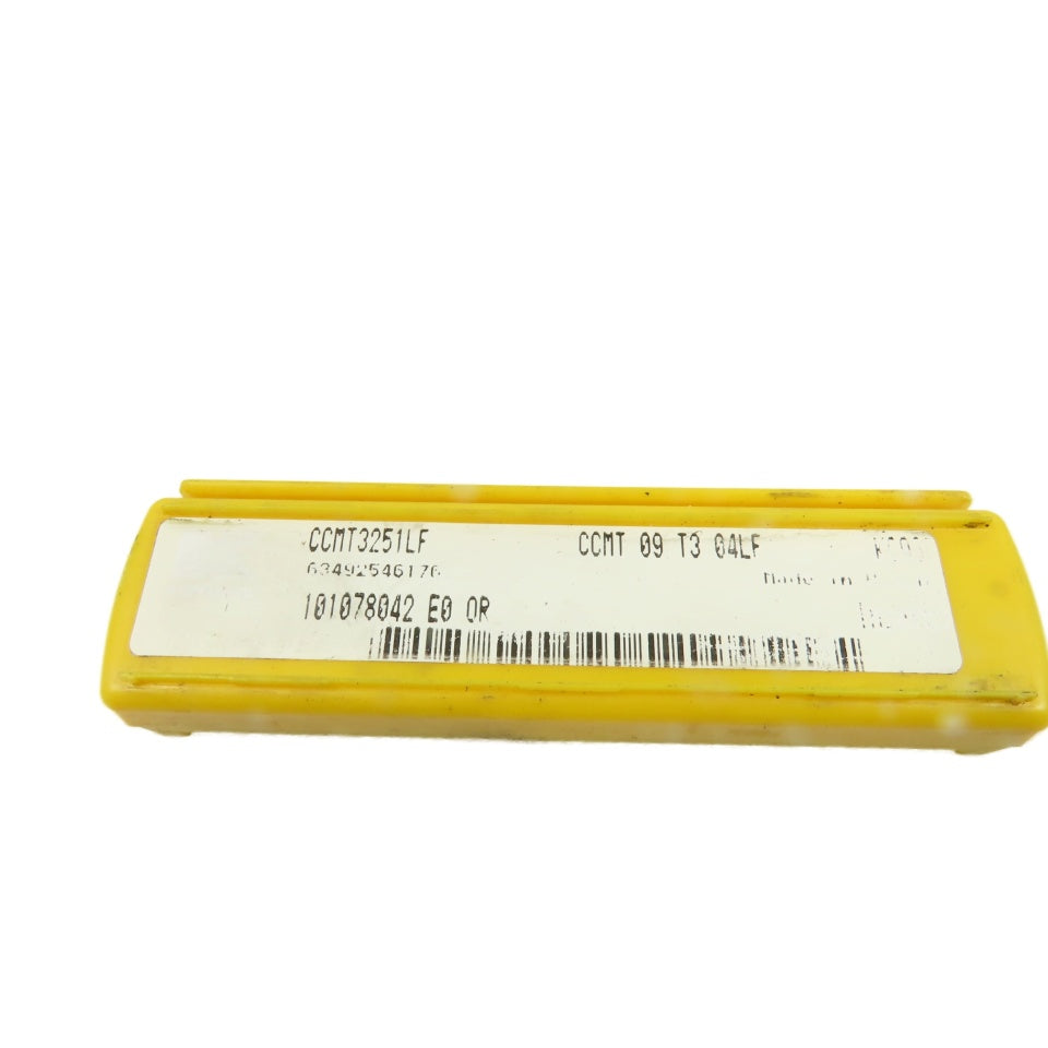 Kennametal CCMT3251LF 80° Carbide Turning Insert 3/8" Lot Of 4