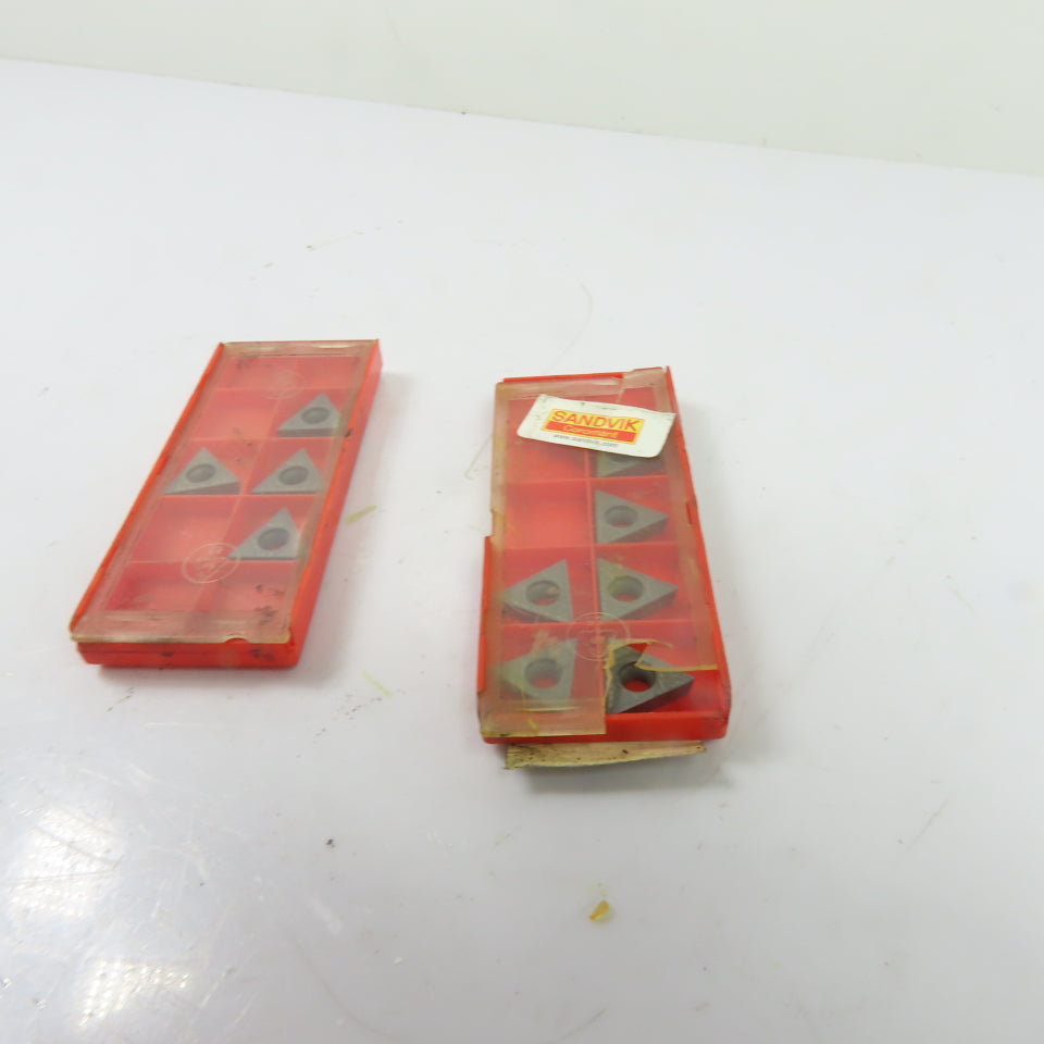 Sandvik Coromant TCMT 16T304-KM H13A Carbide Turning Inserts Lot Of 10