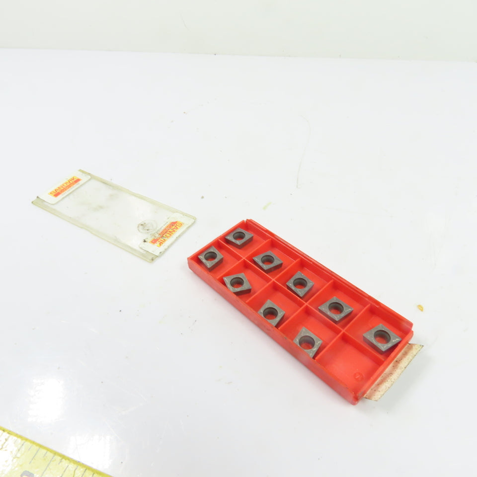 Sandvik CCMT 09T304-KM Carbide Turning Insert CCMT 3(2.5)1-KM Lot Of 9