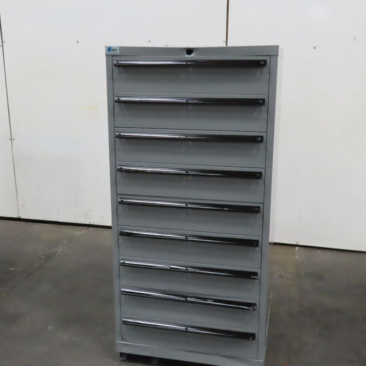 Lista 9 Drawer Small Parts Tool Storage Shop Cabinet 28" x 28" x 60"