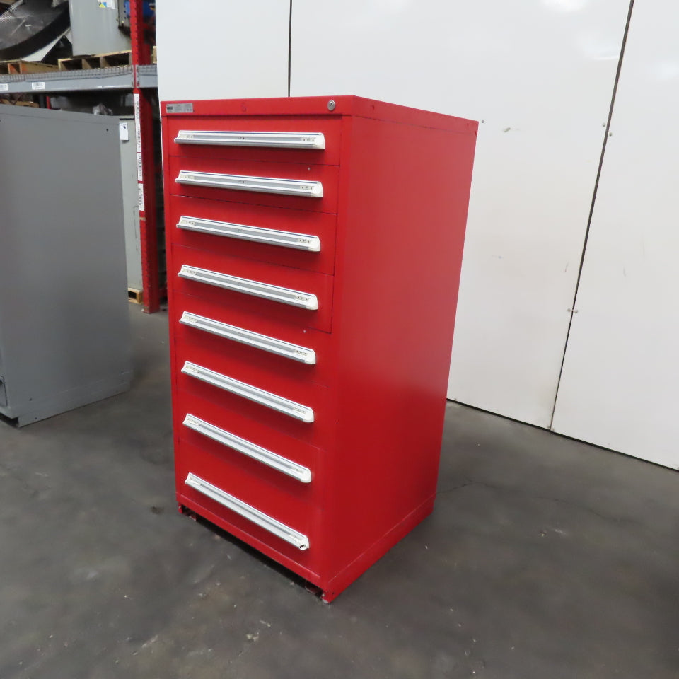 Vidmar 8 Drawer Small Parts Tool Storage Shop Cabinet 28" x 30" x 59"